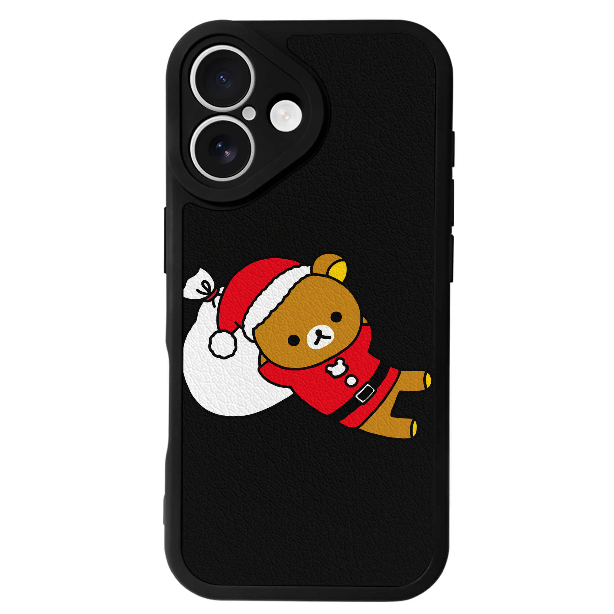 （画像用） リラックマ リラックマ キイロイトリ Rilakkuma Korilakkuma Kiiroitori 【iPhone 16シリーズ対応】シリコンスマホケース（レザー調） 材質：シリコン